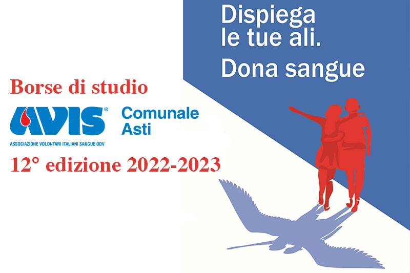 Vincitori 12° Edizione BORSE DI STUDIO Avis Comunale Asti – a.s. 2022-2023