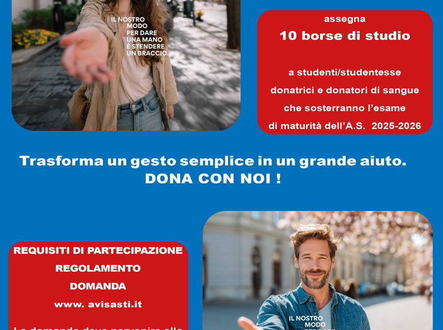 Borse di studio Avis 2025/2026